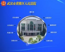 武汉市黄陂区人民法院触摸屏系统启用了